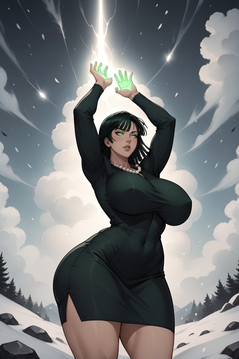 Green Eyes, Dark Hair, Low Light Hentai AI Porn
