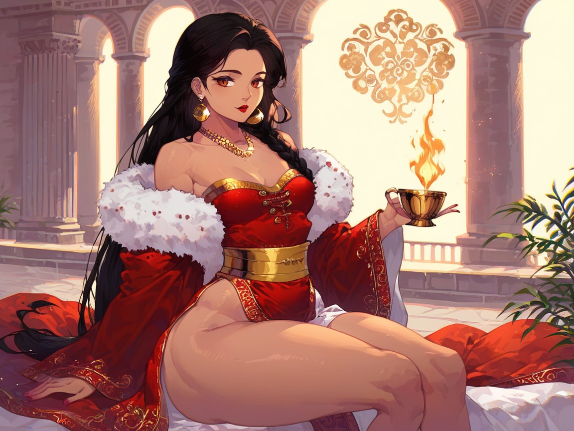 Wide Round Hips, Brown Eyes, Ancient Roman Setting Hentai AI Porn