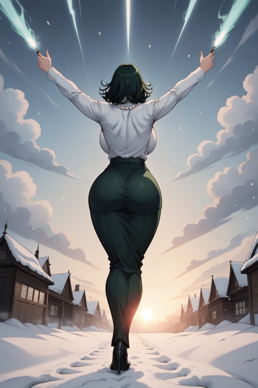 Rear View, Tailor Suit, Curvy Hentai AI Porn