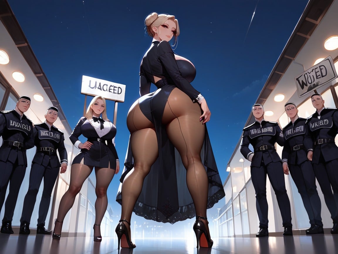 Night Time, Full Body, Diamond Face Shape Porno IA