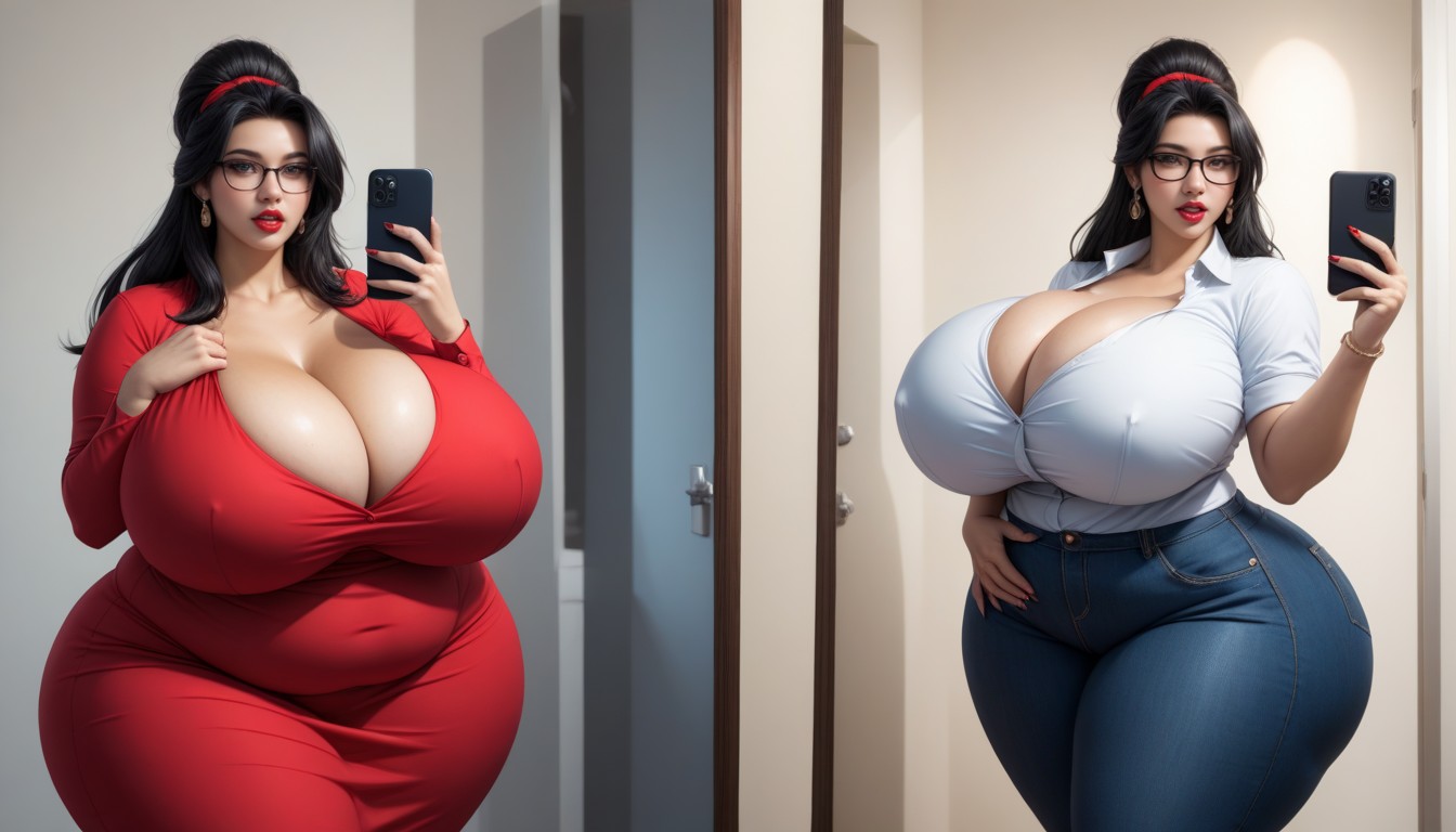 Hyper Ultra Mega Fat Ass, Breast Expansion, Mega Engorged So Much More Hyper Fatter Engorged Hyper Mega Breasts And Fat Ass BBW AI Porn