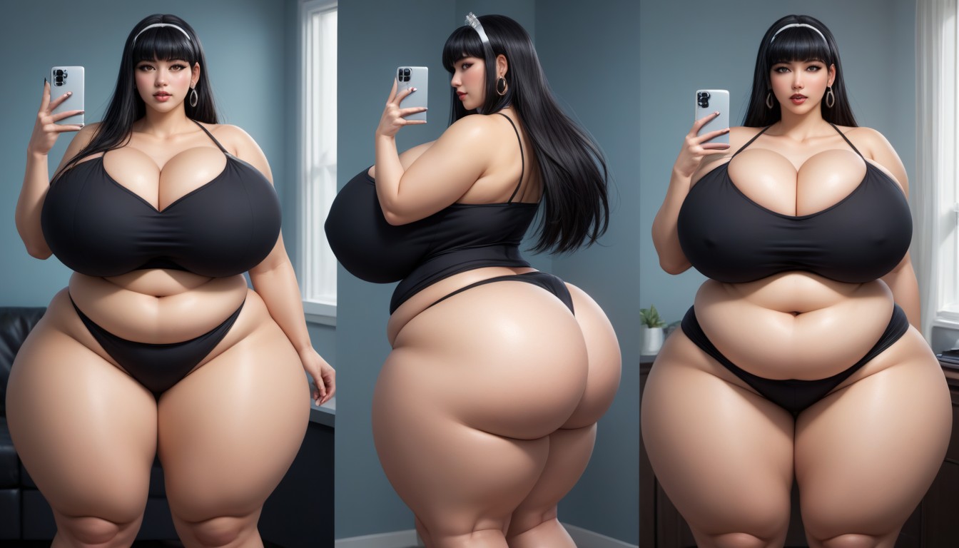 Thick Thighs, Cleavage, 18+ BBW AI Porn