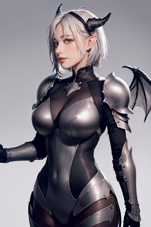 Demon Horns, Pixie Haircut, Moon AI Porn