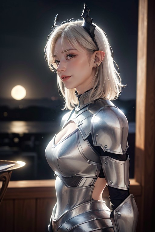 Cosplay, Full Plate Armor, Standing Porno IA