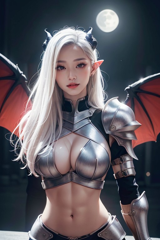 Full Moon, Extremely Waist, Fit Body AI Porn