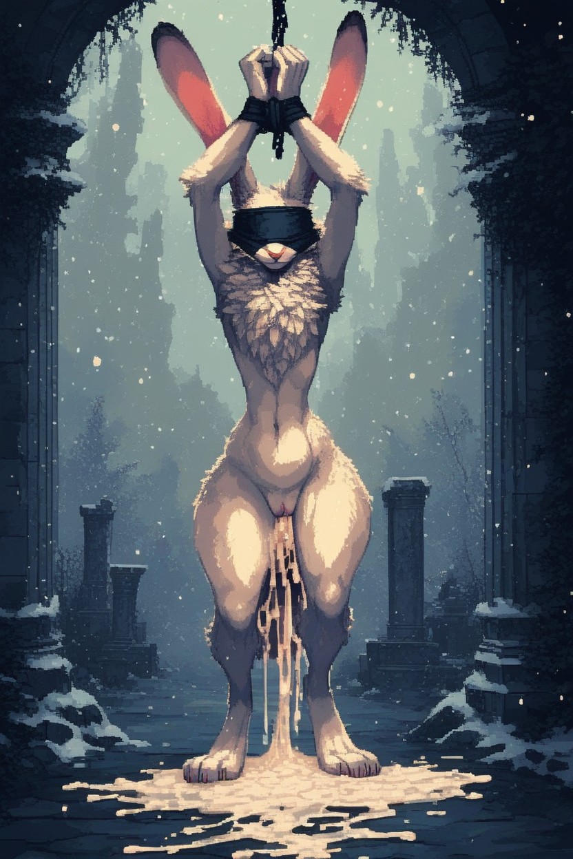 Innie Pussy, Cuntboy, Fucked By Monster Furry AI Porn
