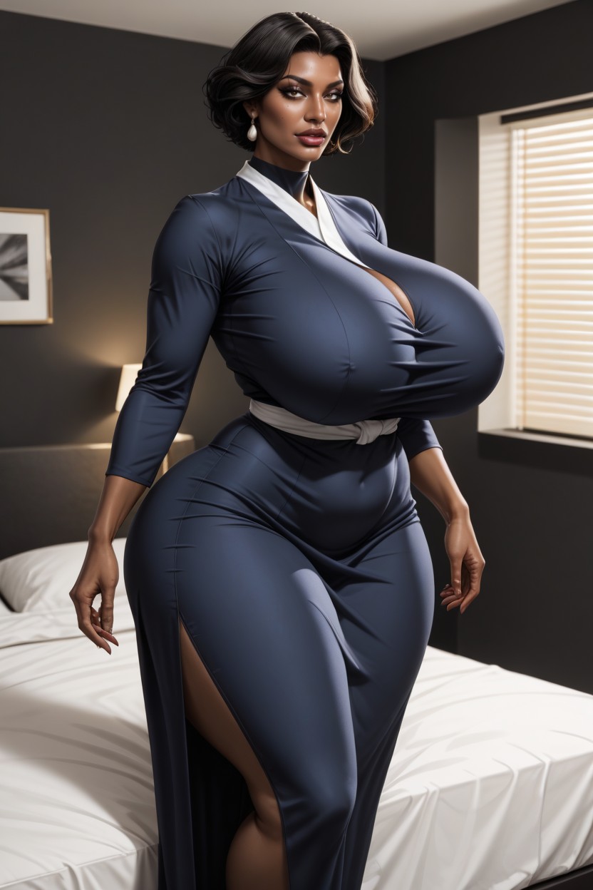 Groping, Rear View, Wide Hips AI Porn