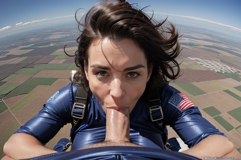 Skydiver, Falling Through The Sky, Buttplug AI Porn