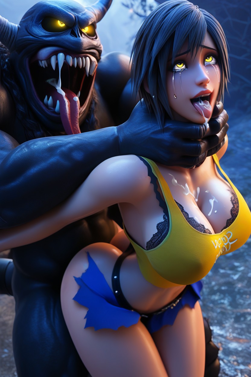 Fully Black Monster Three Times Bigger Than Her, Riku From Kingdom Hearts As Female Goth, Sperm On The Body AI Porn