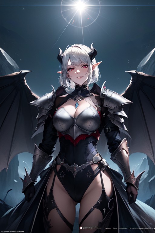 Malicious Smile, Pixie Haircut, Fit Body AI Porn