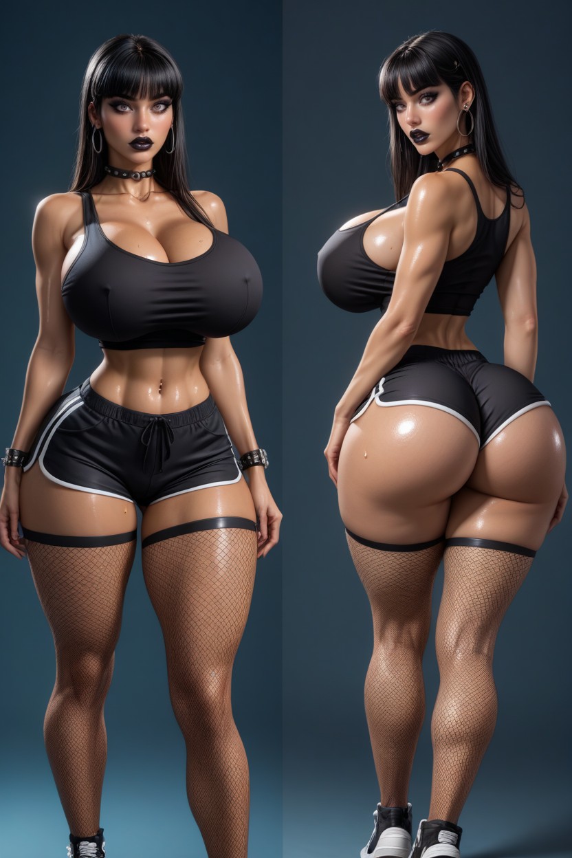 Surprise, Big Butt, Extremely Big Tits AI Porn