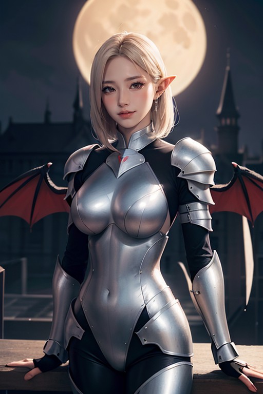 Fit Body, Spreading Legs, Pale Moonlight AI Porn