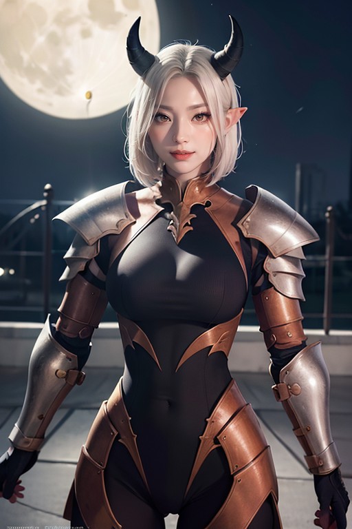 Red Eyes, Night, Evil Smile AI Porn