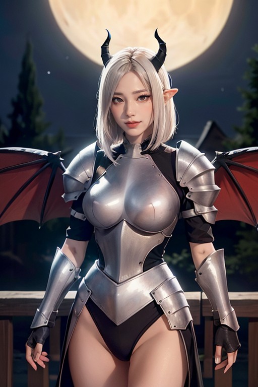 Full Armor, Hourglass Shaped Body, Skinny AI Porn