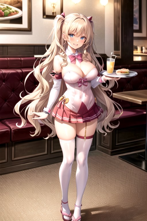18+, Standing, Pink Strapless Leotard Hentai AI Porn