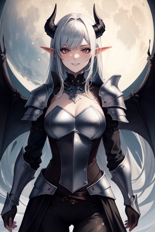 Waist Shot, Elf Ears, Full Armor AI Porn