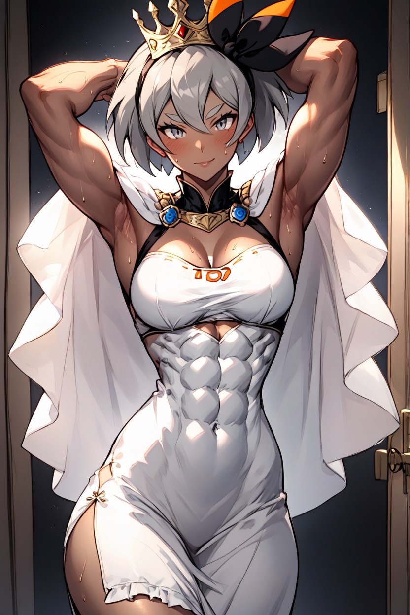 Standing, Anime Style, Medium Breast Hentai AI Porn