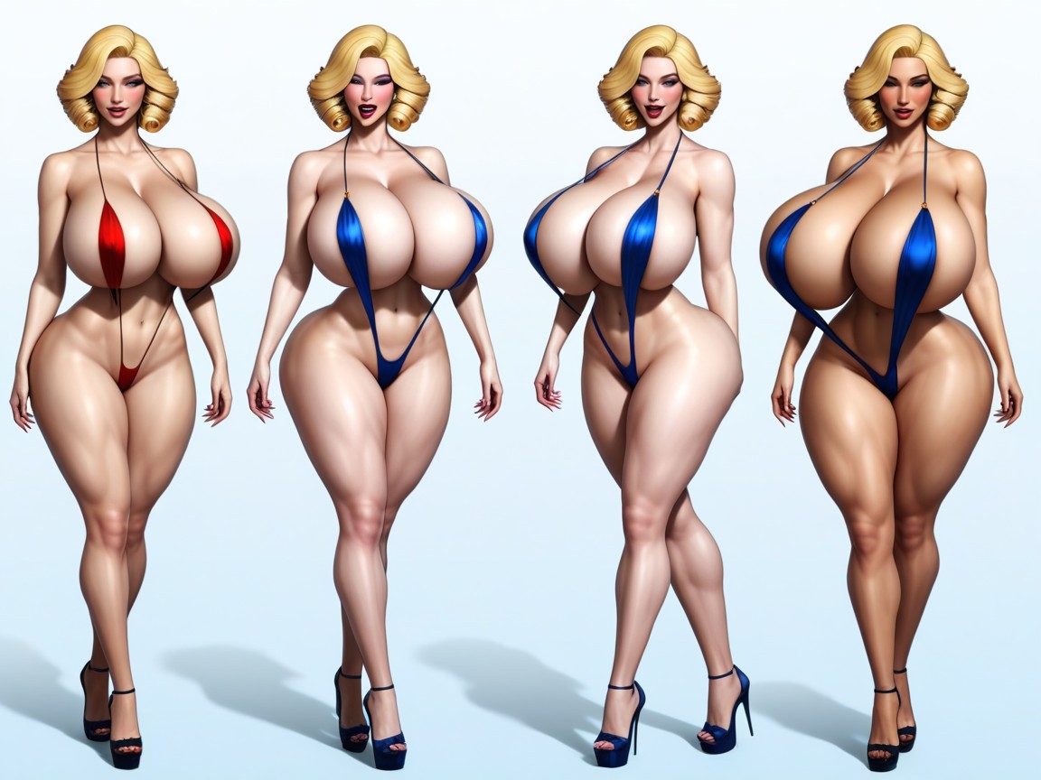Bubble Breast, Curly, Bubble Boobs AI Porn