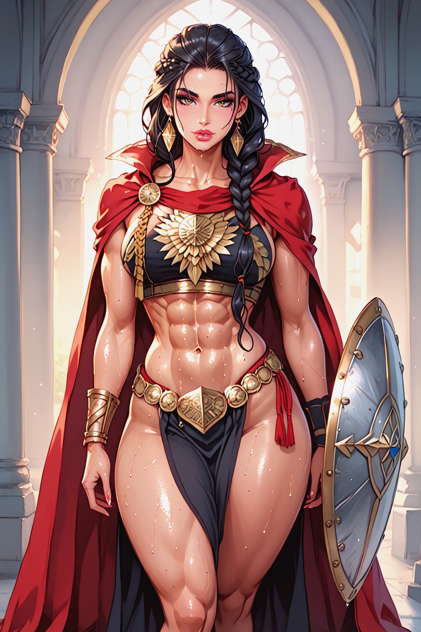 Hips, Erotic Look, Roman Gladiator Hentai AI Porn