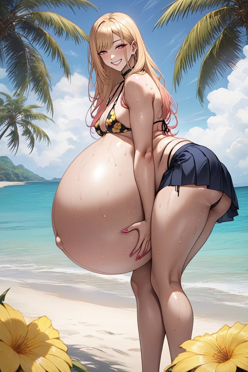 High Resolution, Oiled Skin, Detailed Face Hentai AI Porn