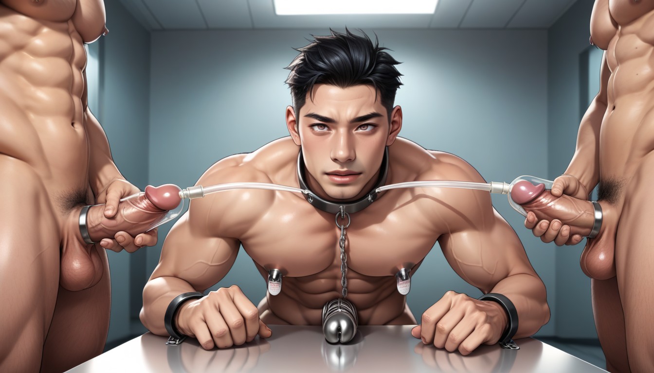 Eyes Rolling Back, Beaucoup De Gens Autour, Hôpital Porno IA Gay