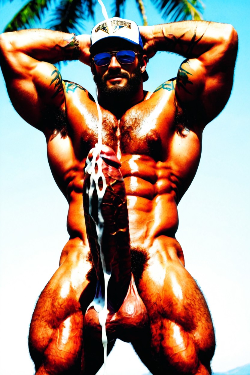 Trained Abs, Hyper Excessive Cum, Strong Lines KI Schwulenporno