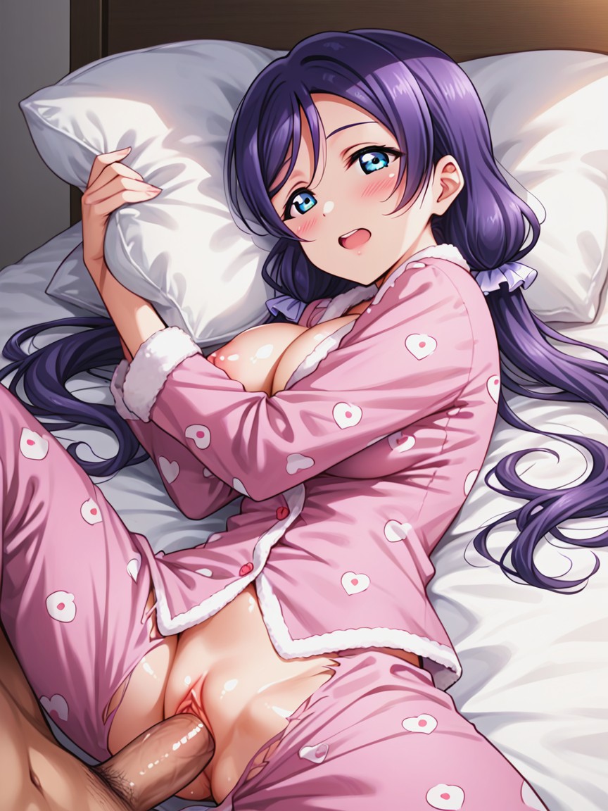 Bed Room, Missionary Position Sex, Nipple Hentai AI Porn
