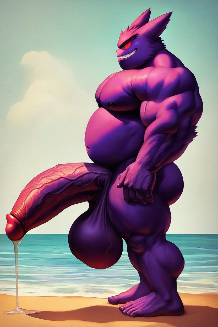 25+, Sand, Oversize Hyper Long Veiny Cock AI Gay Porn