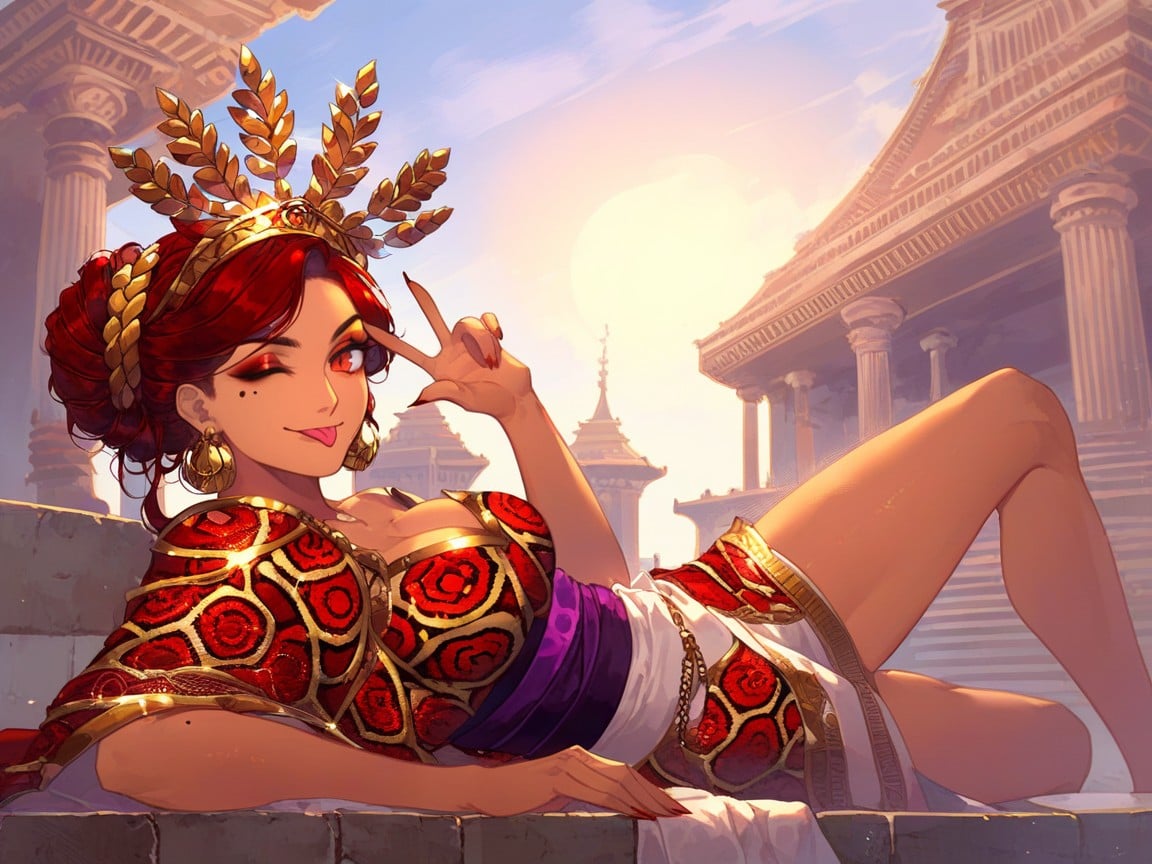 Side View, Low Waist Length, Deep Neckline Hentai AI Porn