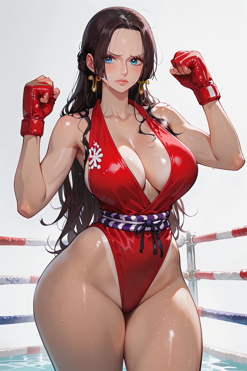 In A Boxing Ring, 25+, Ultra Detailed Eyes AI Porn