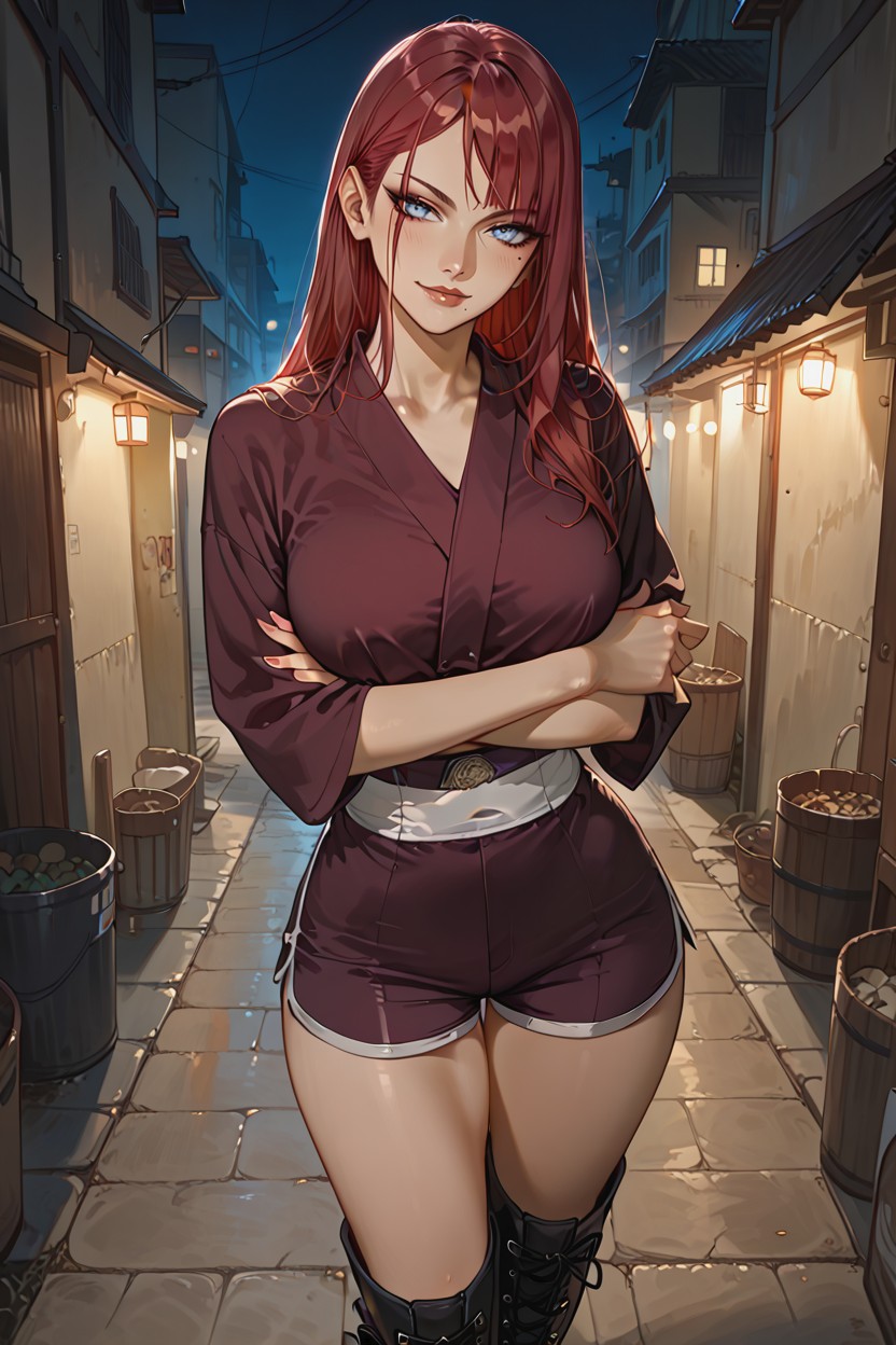 Blue Eyes, Front View, Night Hentai AI Porn