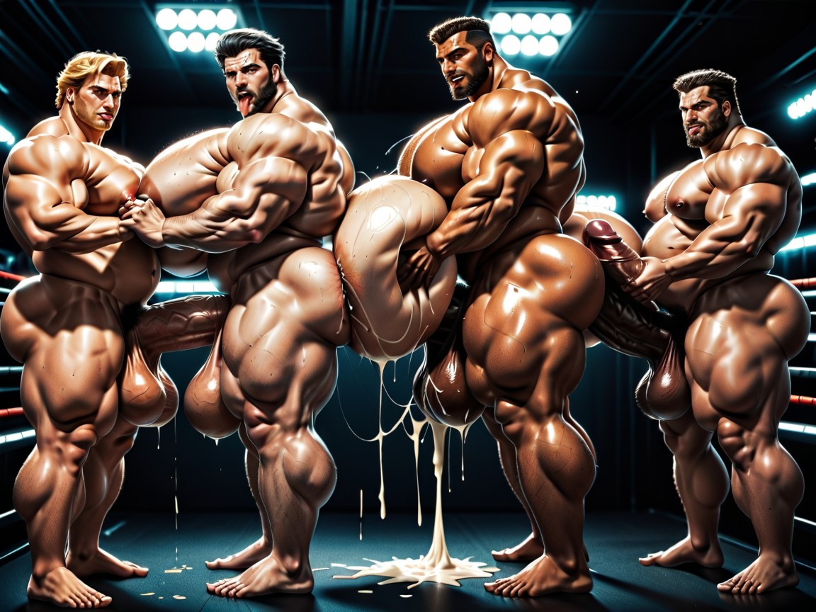 25+, Muslos Gruesos, Big Pecs Porno gay IA
