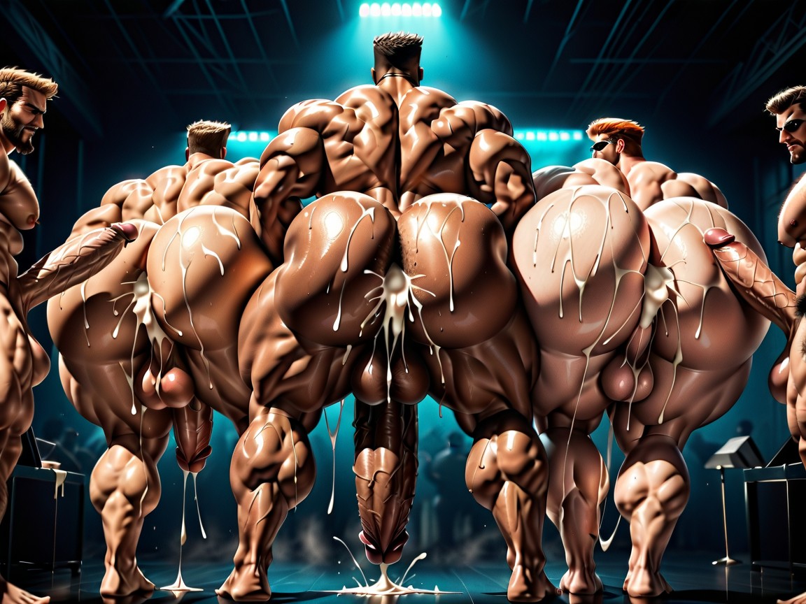 Extreme Hyper Boobs, Sweaty, Gay Gangbang Porno IA Gay