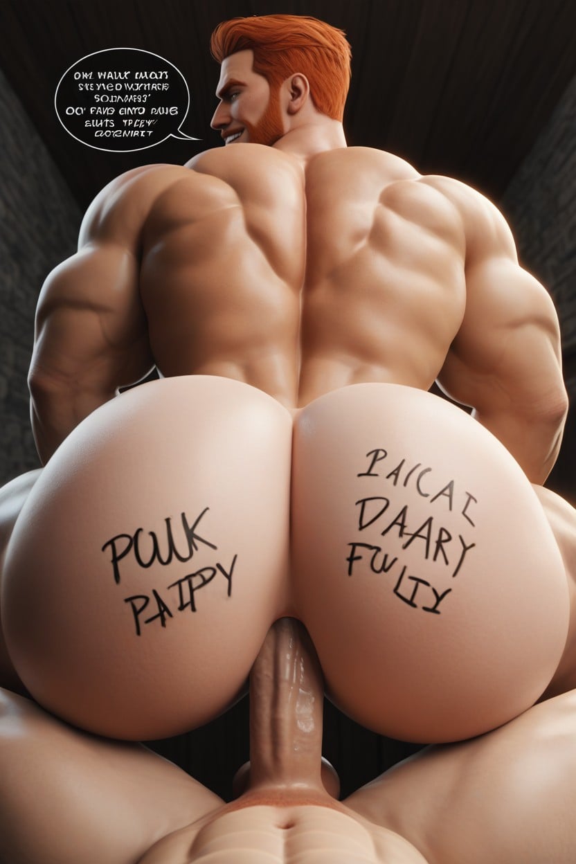 Dialogue, Rounded Ass, Bottom In Control AI Gay Porn