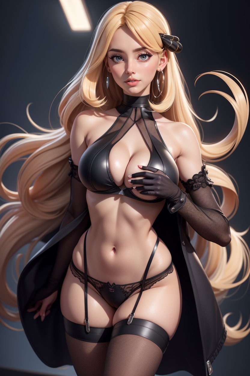 Black Stockings, Detailed, Beautiful Face Hentai AI Porn