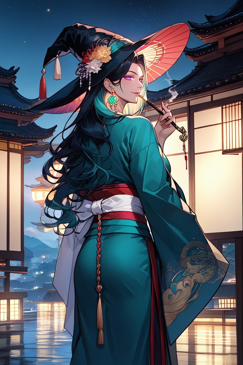 Ultra Detailed, Fantasy, Matching Witch Hat Hentai AI Porn