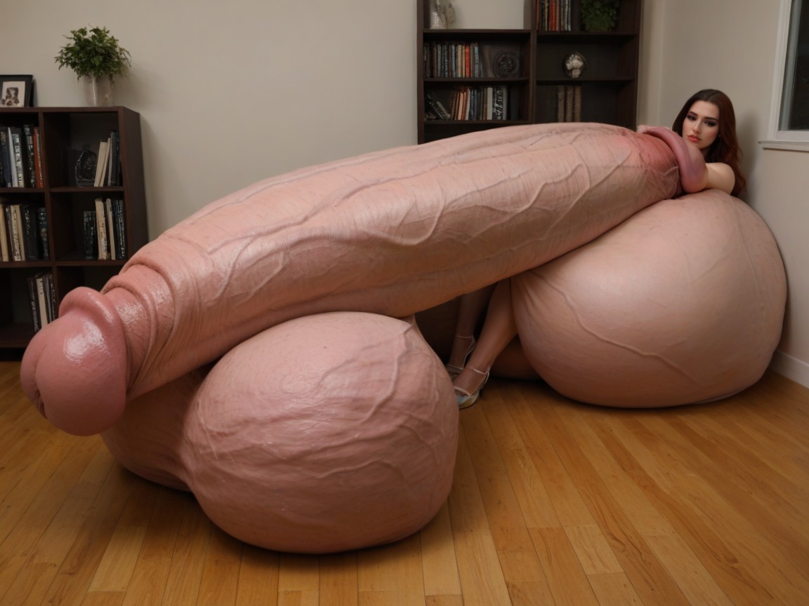 Huge Veins On Penis, Impossibly Gigantic Girthy Penis, Hyper Gigantic Penis Transfrau KI-Porno
