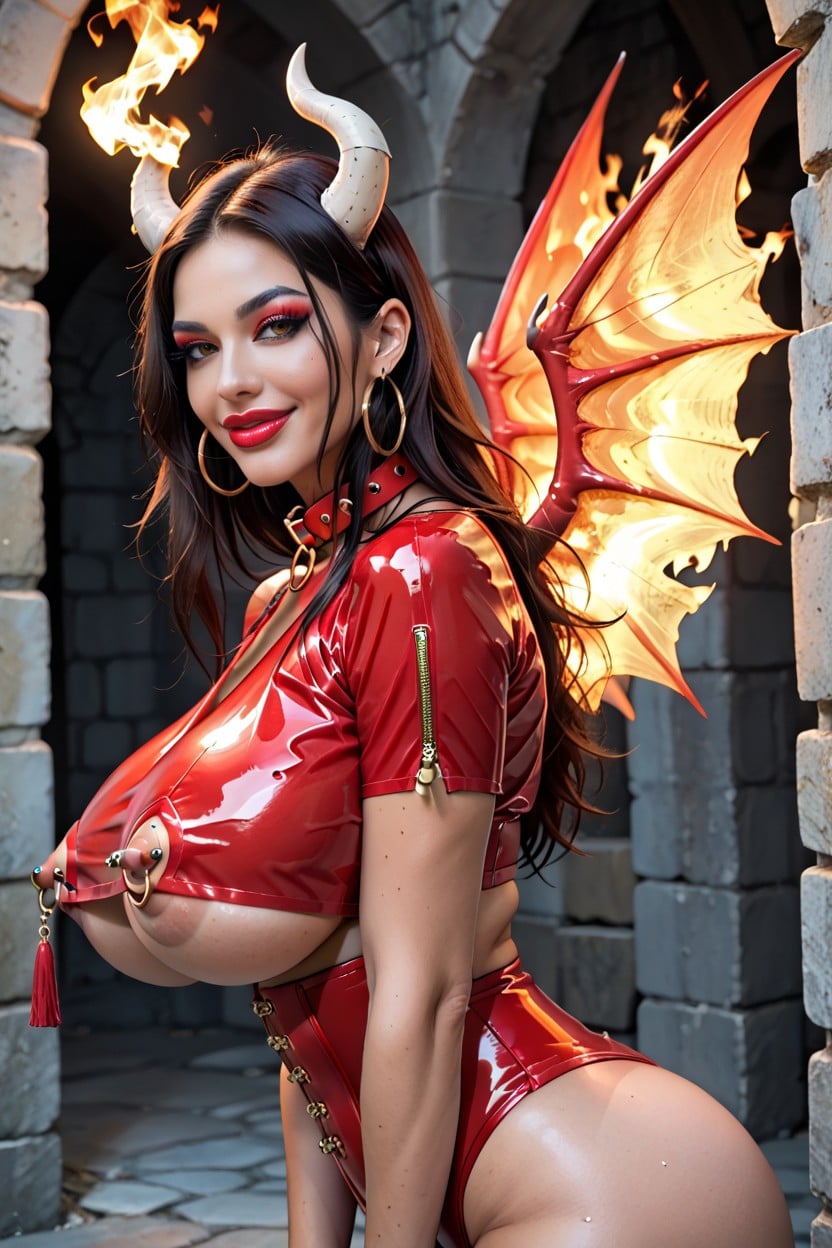 18+, Ultra Spheric Tits, Hyper Realistic Transfrau KI-Porno