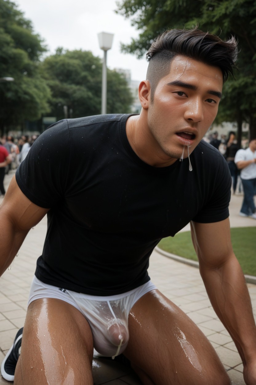 Close Up, Sweaty, Motion Lines AI同性戀黃片