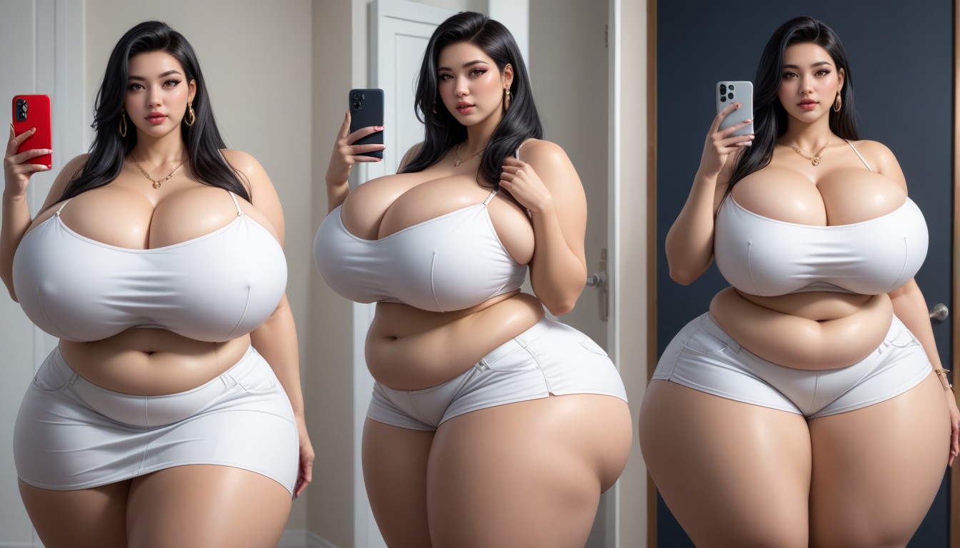Breast Expansion, 18+, Selfie BBW AI Porn