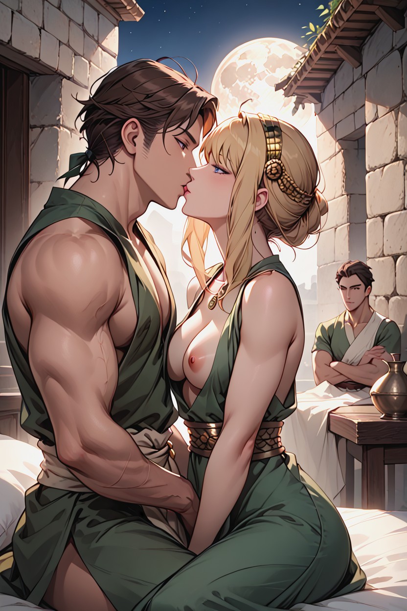 Cinematic, Italian, Breasts Cleavage Hentai AI Porn
