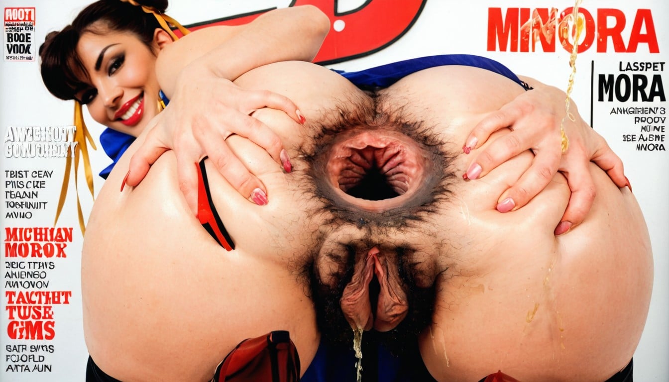 Magazine Cover, Chun Li, Detailed Anus AI Porn