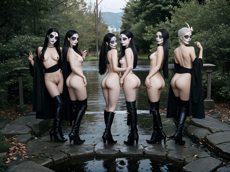 Cosplay, White Hair, 25+ AI Porn
