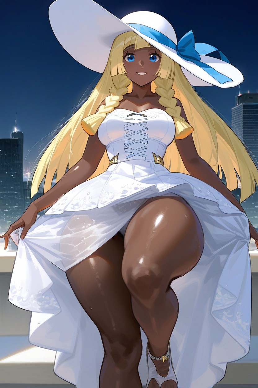 Lillie From Pokemon, African, Extremely Large Ass AI Porn