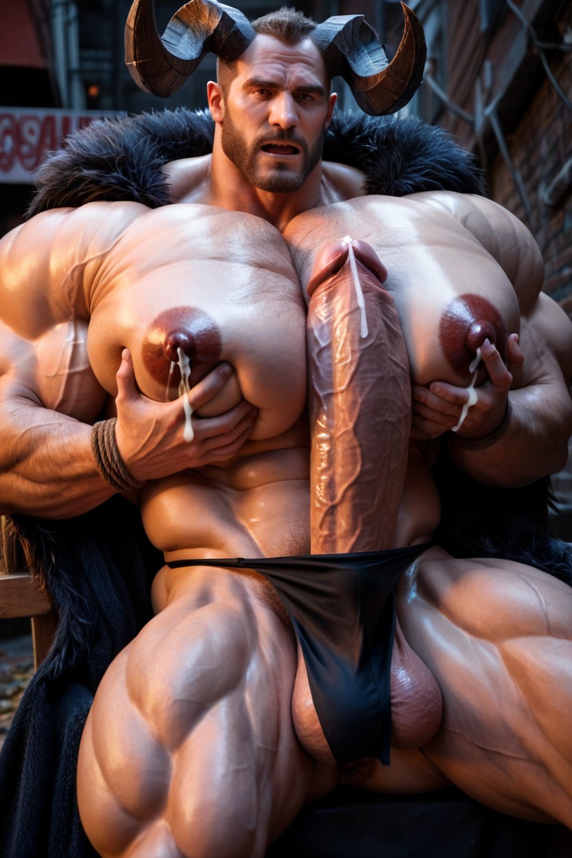 Extra Detailed, Orgasme, Massive Muscles Porno IA Gay