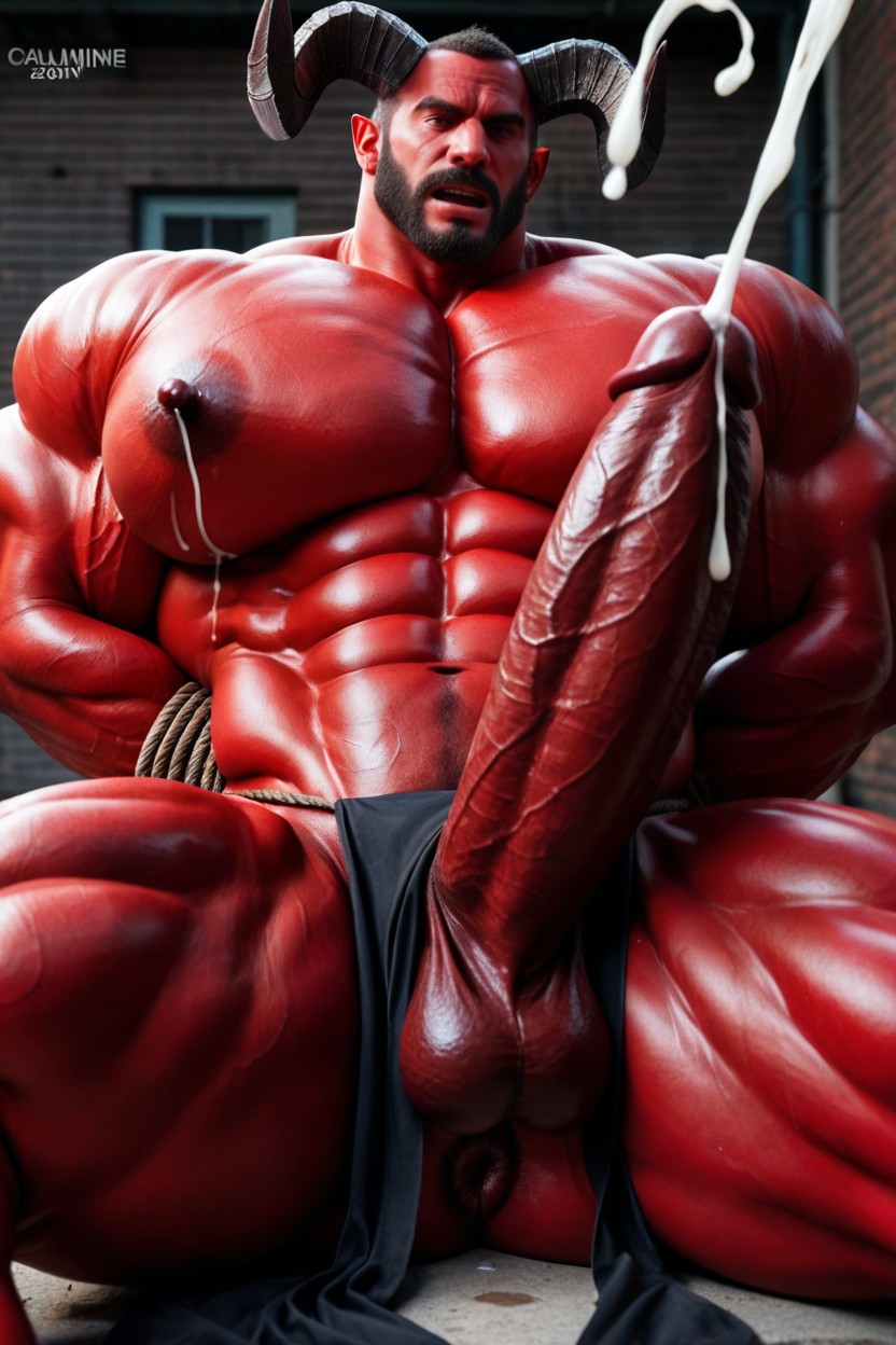 Boob Suck, Hyper Bulky, Leaking Precum AI Gay Porn