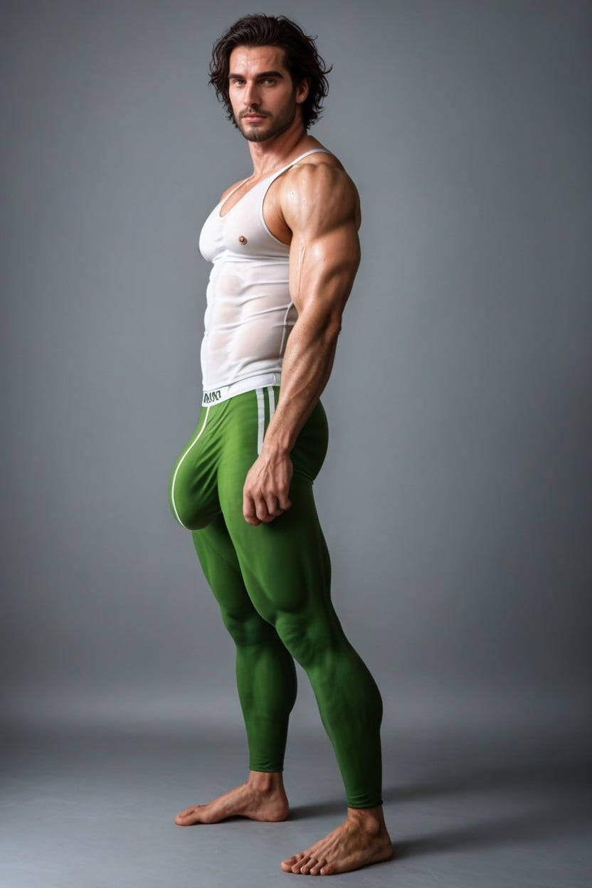 Black Hair, Realistic Proportion, X Ray Briefs Porno IA Gay