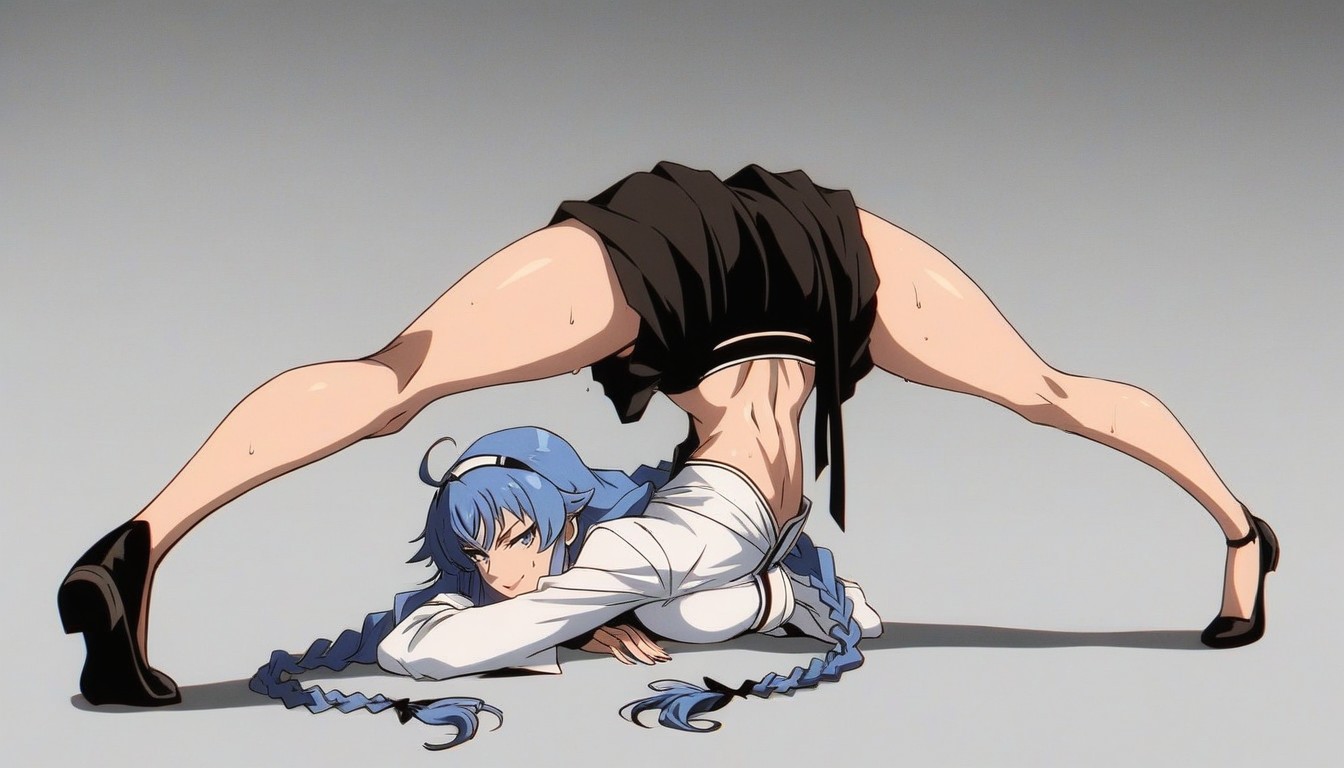Belly In View, Soft Thighs, Medium Breasts Hentai AI Porn