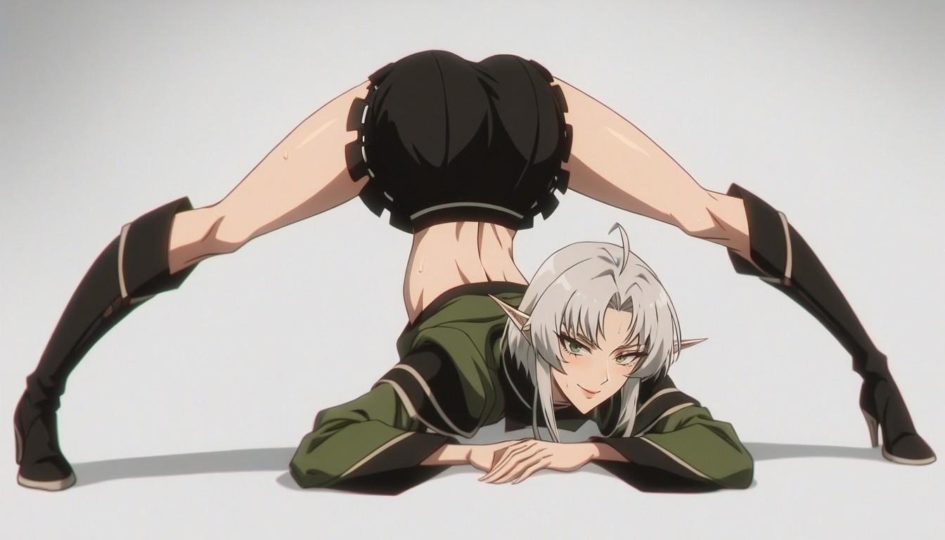 Medium Ass, Seductive Eyes, Small Breasts Hentai AI Porn