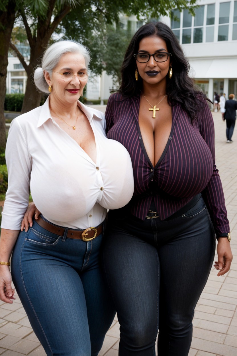 Indian, Belt, Two Women Shemale AI Porn